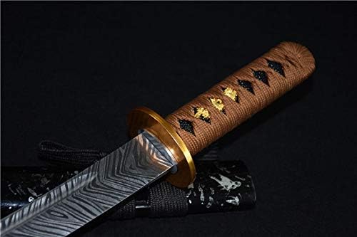 Unique Japanese Tanto Sword Wakizashi Samurai Katana Sharp High Manganese Steel Blade