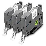 Pristar 3x Kompatibel für Brother P-touch Bänder für TZe-231 TZe231 TZ-231 TZe 12mm Schriftbänder für Brother P-Touch H100R H100LB H105 H110 H101 H107B D210 H100LB D410 H200 1000