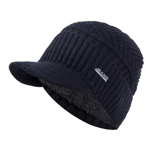 Gorra de punto con visera para paseos por la montaña en invierno