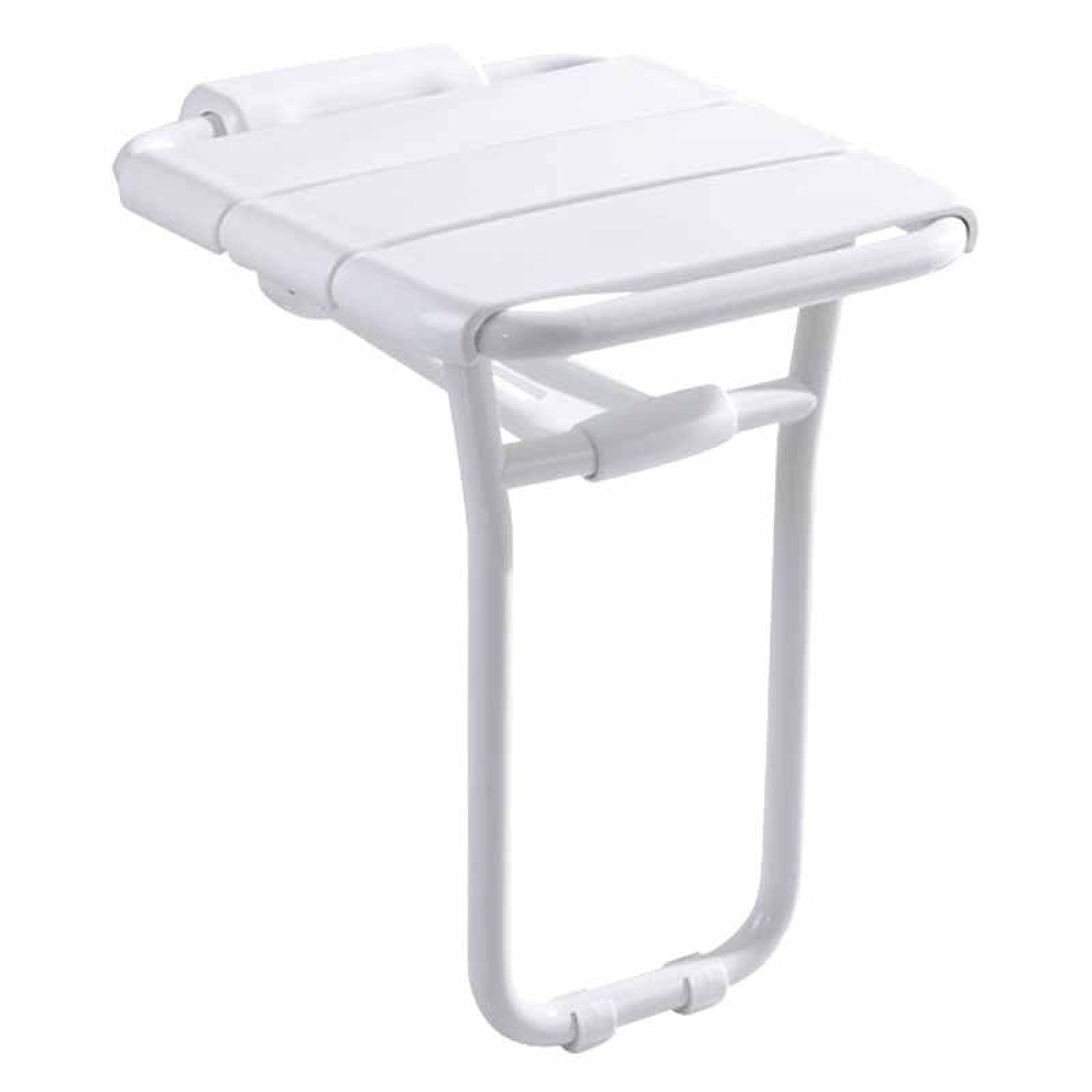 Silla de Ducha abatible Antideslizante, Asiento de Ducha soporta hasta 300 kg para Personas Mayores, Ancianos, discapacitados, lesionados,White