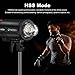 Godox 3 Pack QT400IIIM 1200Ws 2.4G TTL Speedlite Studio Flash Strobe Light Bowens Mount Kit,GN65 1/8000s HHS,Recycle in 0.01-0.9 Sec for Studio Shooting, Location and Portrait Photography