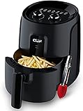 OJF Electric Air Fryer,4.2 Quart Hot Air Fryers Cooker with Dual Temperature and Time Knob Control,Easy to Use Oil-Free Air Fryer,1300W,ETL Certified,Tray,Food Tong and 22 Recipes Included