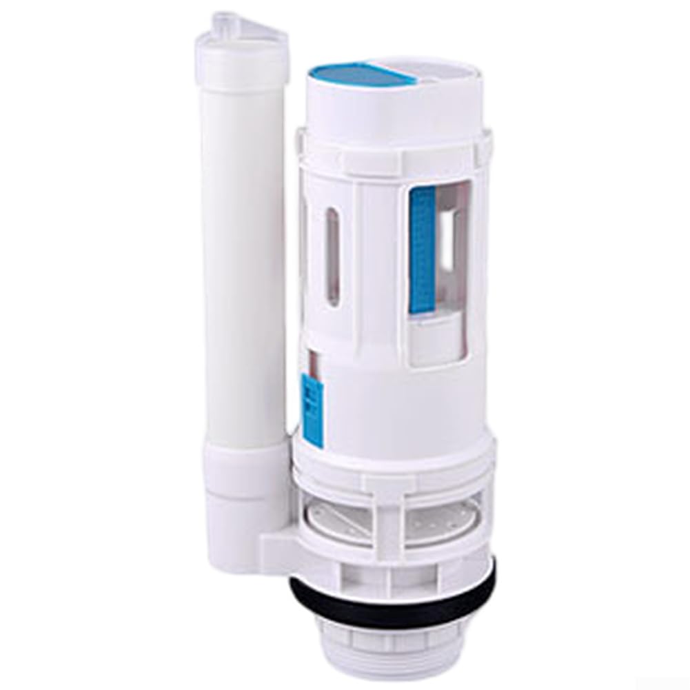 Yelvera Dual Flush Valve for Toilet Tanks with ABS Build and Adjustable Flush Volume to Support Water Conservation (Split 18.5CM)