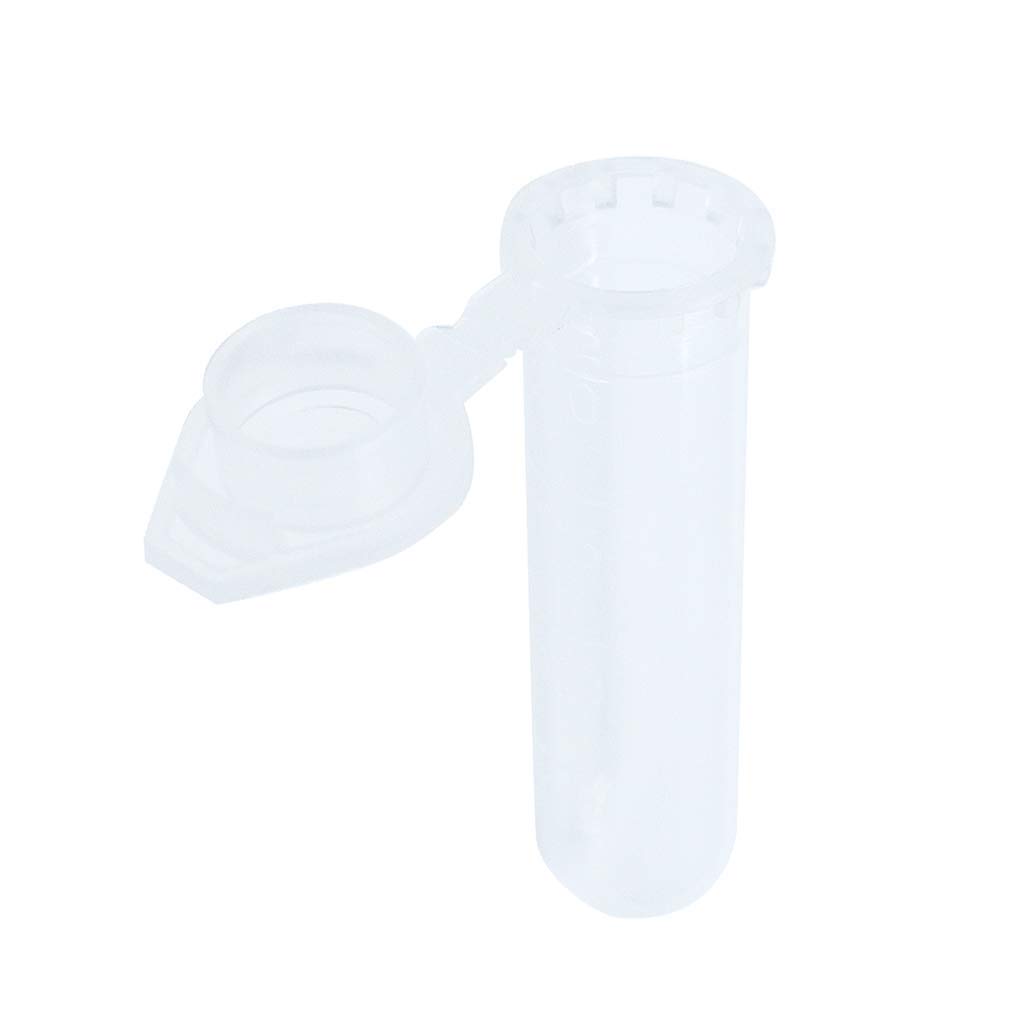 500Pcs 2ml Centrifuge Tubes, Plastic Vial Tube Sample Storage Container for Fragrance Beads Liquid