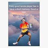 Magnet Alexander Zverev, Quote. Magnetic Vinyl Sticker 5"