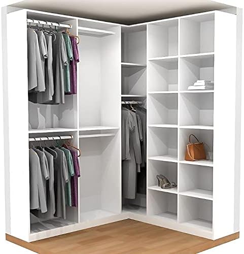 EZ Fit Closet Corner Systems 69" W - 64.25" W x 93 H Panama