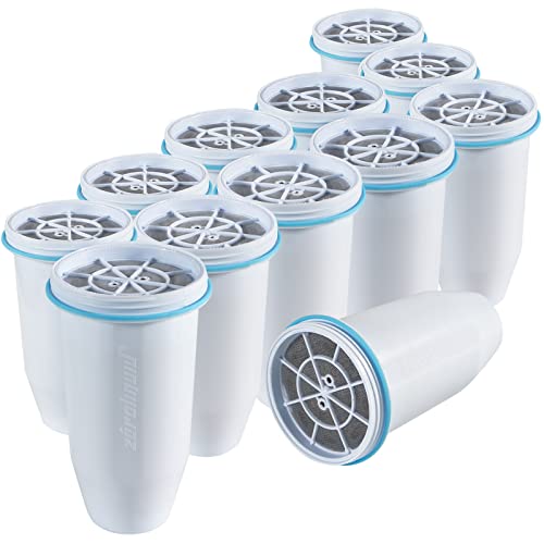 Zeroliquid ZR-017 Water Filter Substitute, Suitable with Zero Water Pitchers and Dispensers, Superior 6-Stage Filter to Take away 99.9% Lead, Chlorine, Fluoride, Heavy Metals, PFOA/PFOS (12 Pack)