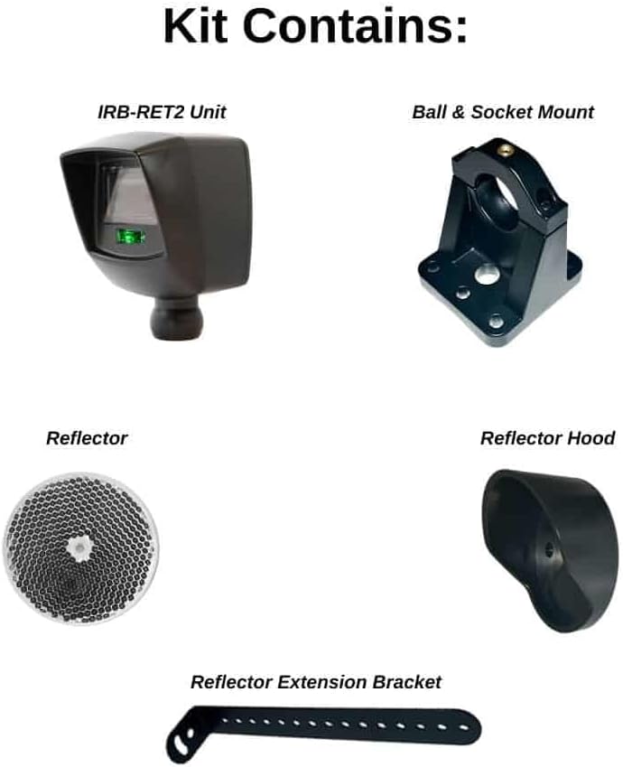 EMX IRB-RET-2 Universal UL325 RETROREFLECTIVE PHOTOEYE KIT, Replaces The IRB-RET