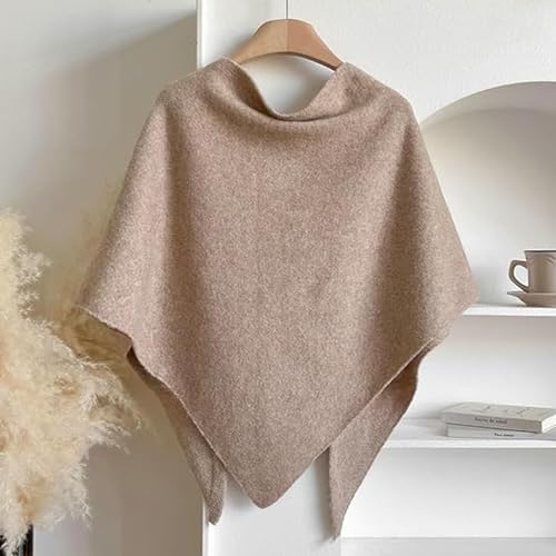 Women's Solid Color Scarf Pashmina Shawl Wraps Soft Knitted Blend Scarf Cape for Women3