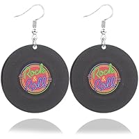 Pendientes de Carnaval Tipo Cassette Retro Neon para Accesorios