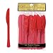 Amscan Premium Heavy Weight disposable-knives, One Size, Red
