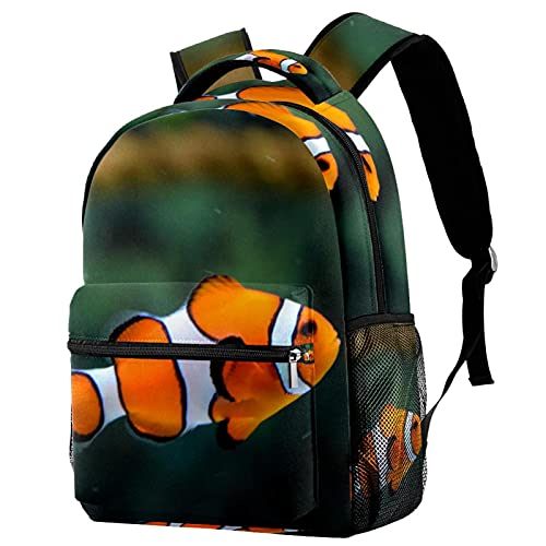 Sac à dos décontracté poissons dorés multicolore filles garçons