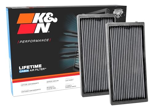 K&N LIFETIME Cabin Air Filter: Premium, Washable, Clean Air for your Cabin: Compatible with 2000-2018 BMW: X5, X6, Z3, VF3019