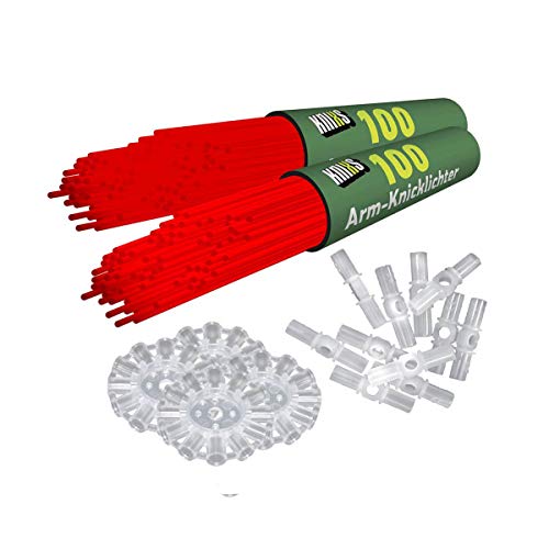 200 Mutila KNIXS, Rojo, con 200 x 3d – Conector y 4 x Ball Conector, durante 10 años en calidad profesional, Deutsche prueba Ordenador: 1,6