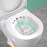 SPANCARE PHARMACEUTICALS Sitz - Vasca da bagno per donne e uomini, bacino perineale portatile con pompa ad aria, cura post-parto, recupero delle emorroidi, si adatta alla maggior parte dei servizi