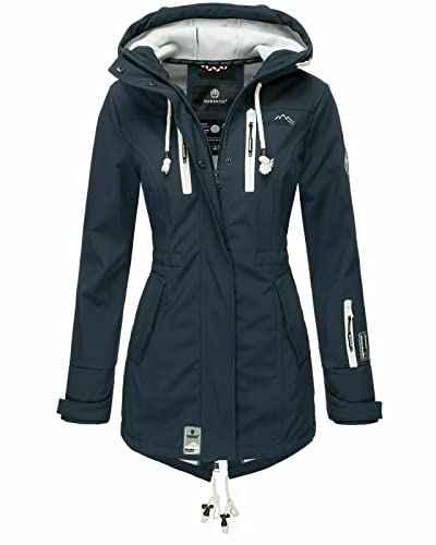 MARIKOO Damen Softshell Jacke Herbst Winter Jacke Übergangsjacke Regen...