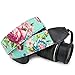 Wolven Pattern Canvas Camera Neck Shoulder Strap Belt for All DSLR/SLR/Men/Women etc, Green Vintage Floral