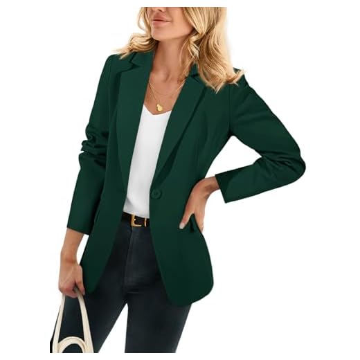 25 Chic Casual Outfits with Jeans and a Blazer - Your Ultimate Everyday Style Guide Dark Green Blazer