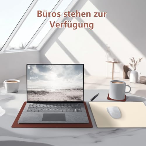 HELI MIAO Tischsets Abwaschbar 6er Set - Doppelseitige Platzsets & Untersetzer aus Lederoptik… – Ansicht 7