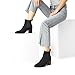 DREAM PAIRS Women's Retro Elastic Chelsea Ankle Boots Fashion Low Chunky Block Heel Pointed Toe Fall Heeled Booties Shoes, SDAB2314W, BLACK SUEDE, SIZE 6