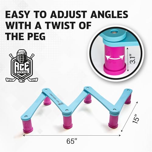 image for ACE HOCKEY Elevated Snake 5 Stickhandling Trainer for Street Hockey an