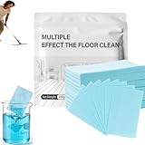 100 Stück Floor Cleaning Tablets Multi-Surface Cleaner, Bodenreiniger, Multiple Effect the Floors Clean, Duftende Bodenreiniger Blätte für Hartböden und Fliesen (Blue)
