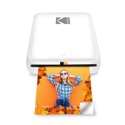 KODAK Step Wireless Mobile Photo Mini Color Printer (White) Compatible w/ iOS & Android, NFC & Bluetooth Devices