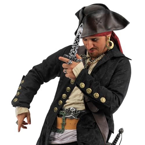 2 Stück Dolch Kunststoff,Piraten Dolch,Silberner Fake Messer,Piratensäbel Requisite,Piratenschwert,Nicht Scharf Spielzeug Messer für Kinder Piratenkostüm Zubehör,Piratenparty Requisiten