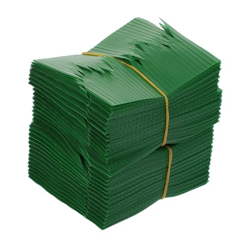 LABRIMP 1000pcs Sushi Decoration Grass Sushi Leaf Ornaments Sushi Grass Divider Sushi Leaf Decoration Salmon Sushi Fake Plants Outdoor Food Leaves Decor Sushi Ornament Resin Green