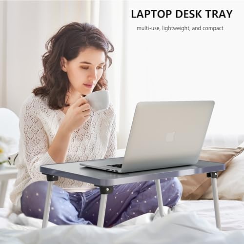 Image of Foldable Lap Desk, Laptop Stand Bed Table Tray for Couch
