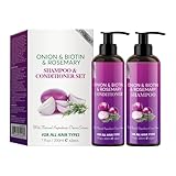 Stärkendes Shampoo, proteinreiches Reinigungssystem, 200 ml, erfrischender Haarpflege-Conditioner, komplettes Shampoo-Conditioner-Set, tägliche Familien-Haarpflegelösung für Männer und Frauen