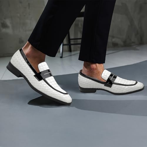 Image of JITAI Mens Velvet Loafers Dress Shoes Loafers for Men Tuxedo Suit Shoes