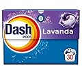 Dash Pods Detersivo In Capsule, 30 Lavaggi, Lavanda, Rimuove Le Macchie, Igienizza, Dona Freschezza, Brillantezza Per I Capi