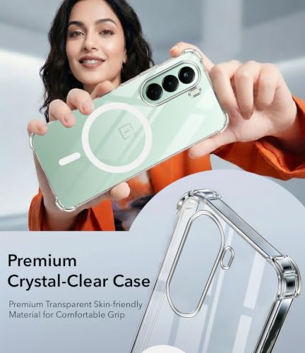 Image of Jkobi Shockproof Crystal-Clear Back Cover for OnePlus Nord CE 6 Lite (Magsafe Wireless Support | Drop & Camera Protection | Hard Polycarbonate)