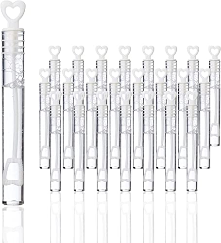 Seifenblasen hochzeit,seifenblasen in Herzform Decor Wedding Bubbles Mit Herzgriff Für Hochzeiten,Weiß Herz Seifenblasen Spielzeug Kindergeburtstag Kid Outdoor Spielzeug(100 Stück leere Flasche) Cover