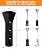 BAG WIZARD Patio Heater Covers with Zipper, Waterproof Outdoor Heater Cover, Dustproof, UV-Resistant, Snow-Resistant, 95"H x 33"D x 19"B, Black