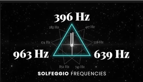 Om Industries 9 Sacred Solfeggio Heavy Tuning Fork with Mallet & Velvet Bag