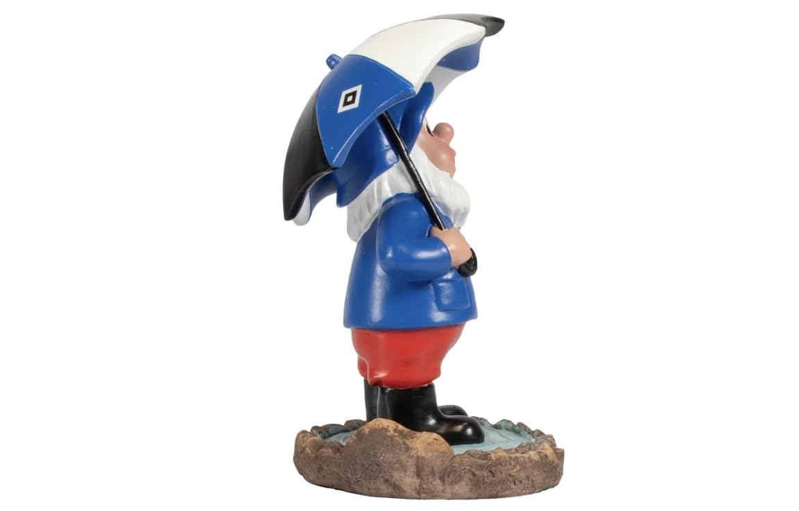 Hamburger SV HSV Gartenzwerg Zwerg ** Schietwetter **, ca. 10 x 10 x 16 cm, 100% Polyresin