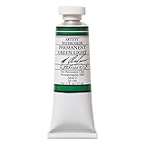 M. Graham 1/2-Ounce Tube Watercolor Paint, Permanent Green Light