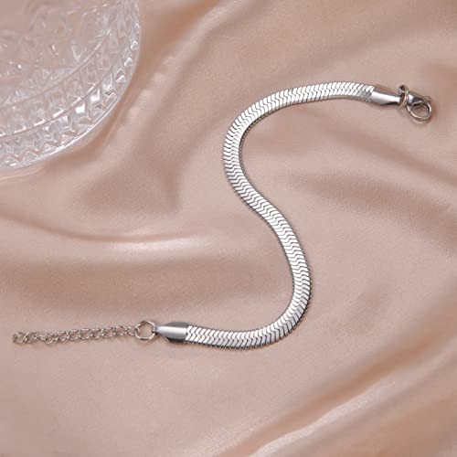 Pulsera Vintage Dreamtimes Herringbone Plata 3MM miniatura 2