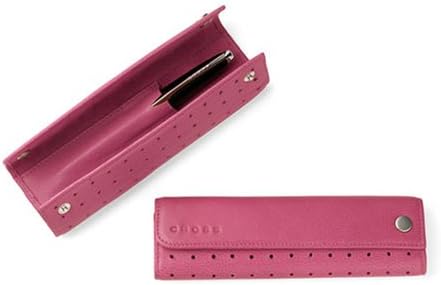 Cross Autocross Leather Single Pen Case Pink