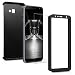 Produktbild kwmobile Samsung Galaxy J4+ / J4 Plus DUOS Hülle - komplette Abdeckung - inkl. Display Schutzglas - Case für Samsung Galaxy J4+ / J4 Plus DUOS - Metallic Schwarz