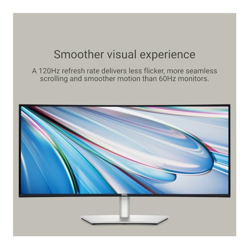 Image of Dell Ultrasharp U3425we 34 Inch 3440x1440 120hz Curved Monitor (5 Items) | 34.1 Uwqhd 3440x1440 120hz Ips Black, Thunderbolt 4 Hub with 90W Pd, 98% Dci-P3, 1900r, Includes Iogear TB3 Dock Pro
