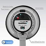 Pyle Silver Megaphone Speaker Siren Bullhorn - 20W Power, Compact & Portable, Includes Mic & Battery Operated w/Pink Megaphone Speaker Siren Bullhorn, Both w/ 2 Modes, PA Sounds & Foldable Handles - Image 6