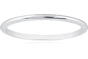 14k White Gold Wedding Bands for Women in 1mm