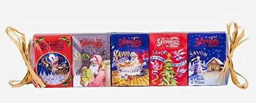 BARBACADO Papillote de 5 Savons de NOEL pain d'épice orange cannelle, cadeau NOEL, savons NOEL, cadeau fin d'année, cadeau parfum Cover