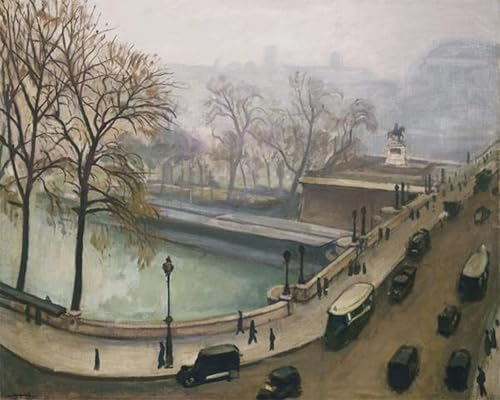 Murales vista del río Sena de Albert Marquet, lienzo pared para decoración 60x90cm