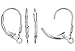5 Pairs, 10 Pieces Sterling Silver Leverbacks With Drop