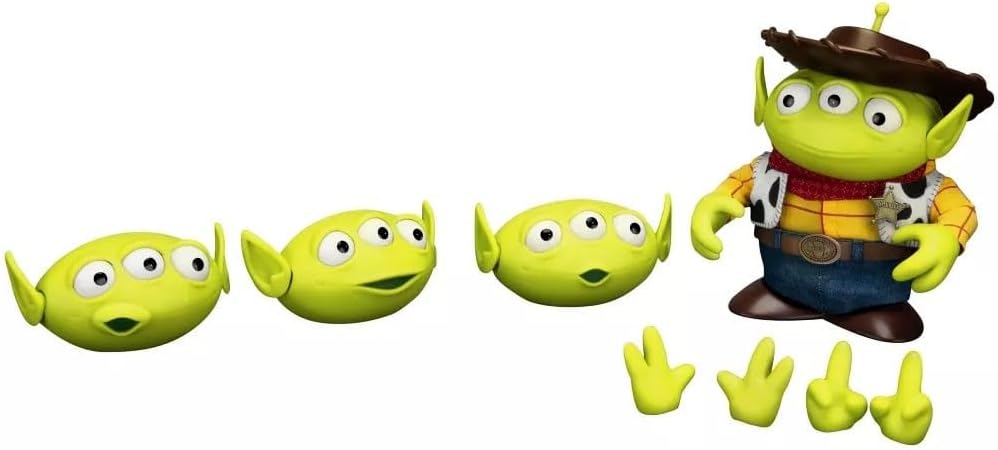 Beast Kingdom Toy Story: Alien Remix Woody DAH-025 Dynamic 8ction Heroes Action Figure, Multicolor
