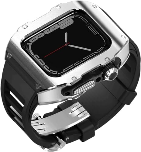 Bracelet en caoutchouc et boîtier de montre en métal pour iWatch active